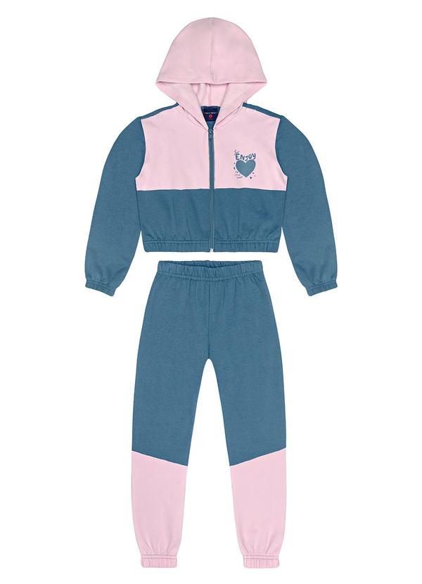 Conjunto Infantil em Molecotton Azul