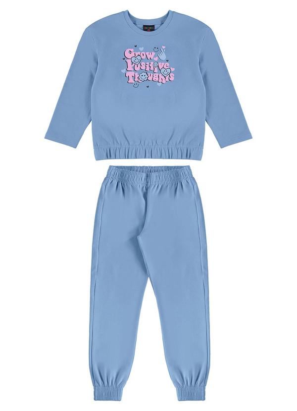 Conjunto Infantil em Molecotton Azul