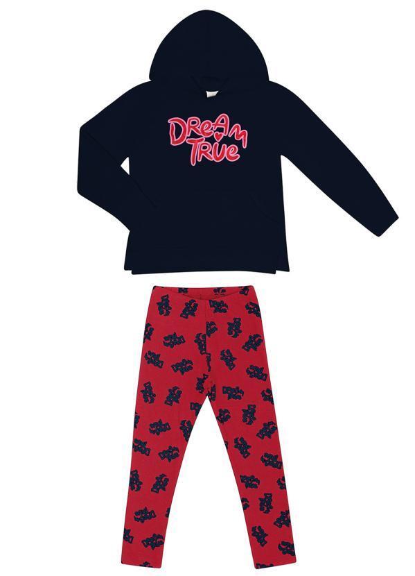 Vista 2 Conjunto Infantil Menina Dream Azul