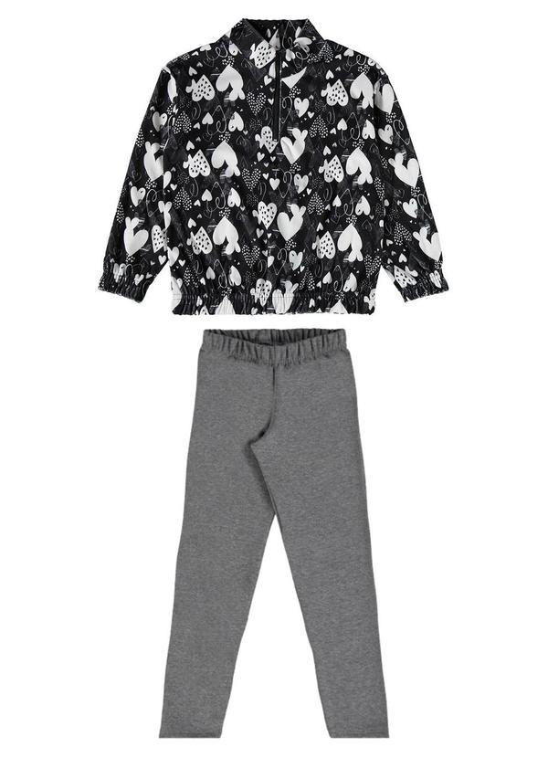 Vista 2 Conjunto Infantil Feminino Preto GULOSEIMA GULOSEIMA