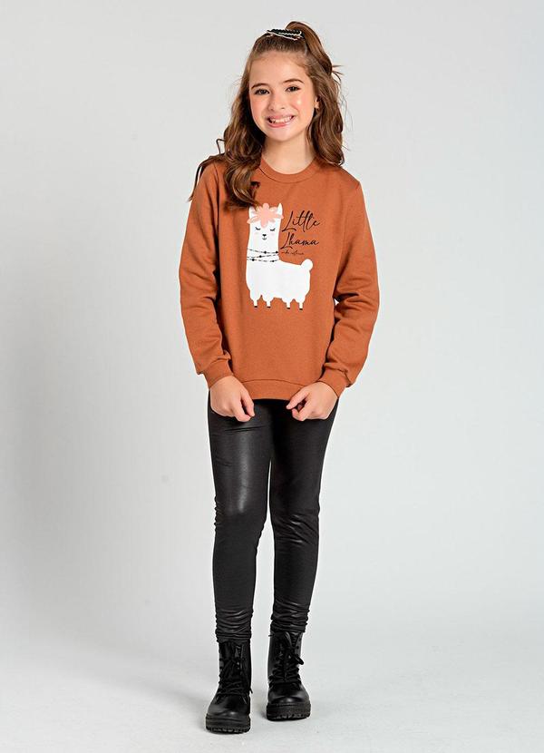Conjunto Infantil Little Lhama Menina Caramelo