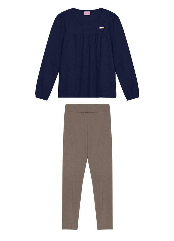 Conjunto Infantil Menina Azul