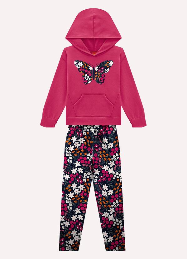 Conjunto Infantil Menina Borboleta Pink