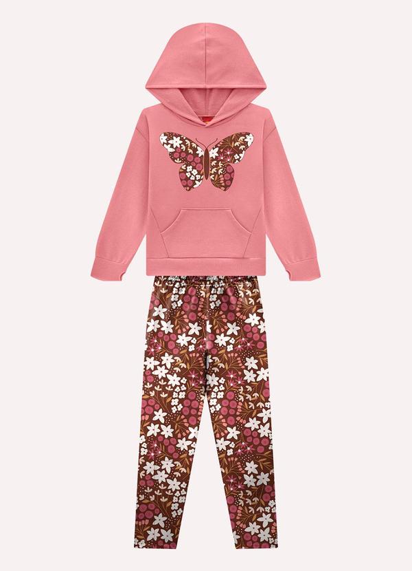Conjunto Infantil Menina Borboleta Rosa