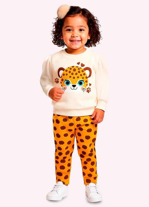 Conjunto Infantil Menina Bordado Branco
