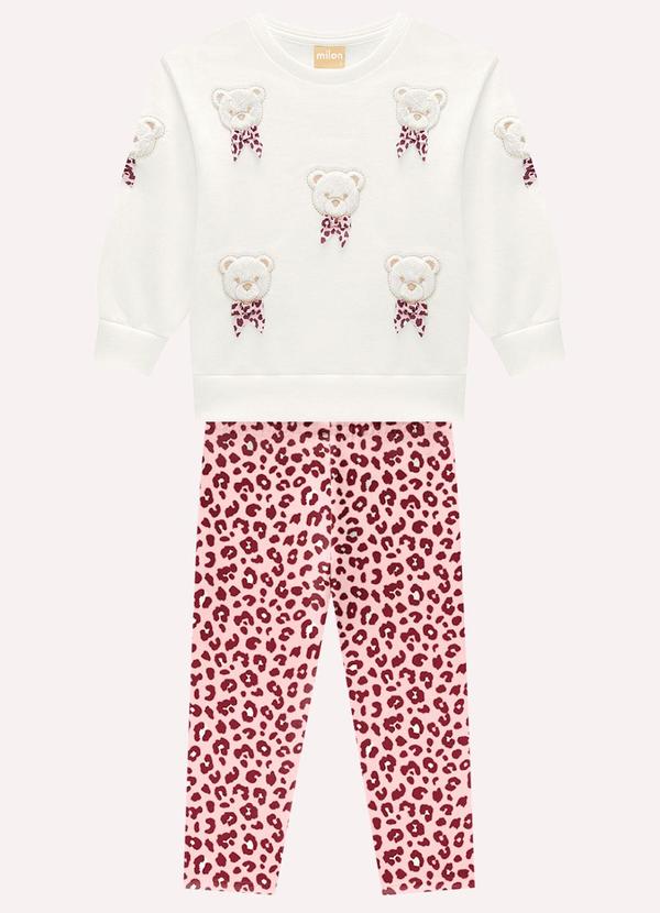 Conjunto Infantil Menina Bordado Branco
