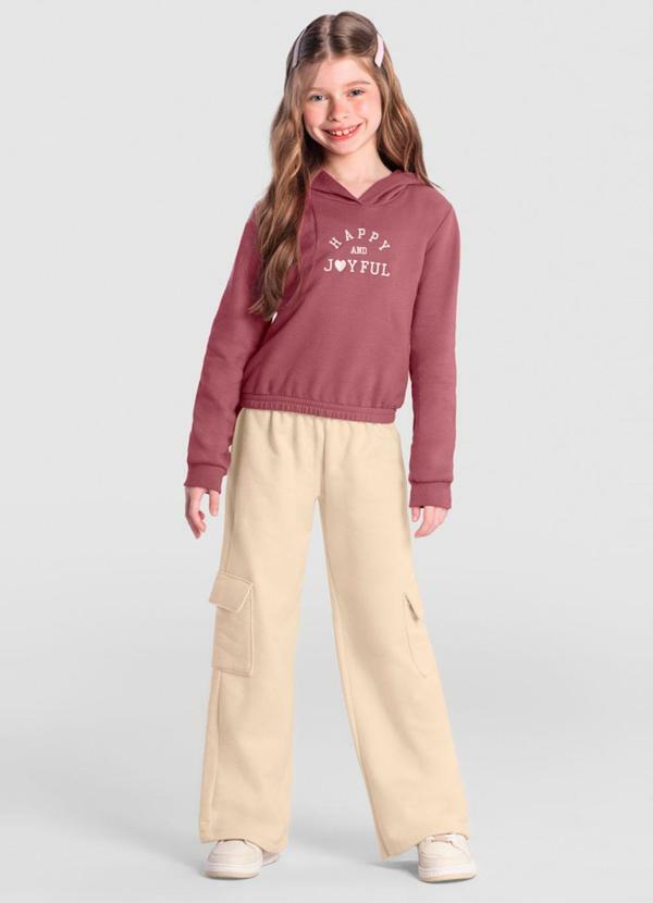 Conjunto Infantil Menina Bordado Rosa