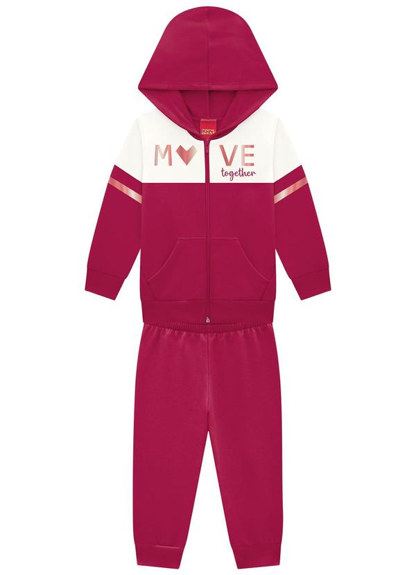 Vista 2 Conjunto Infantil Menina com Capuz Vermelho Kyly Kyly