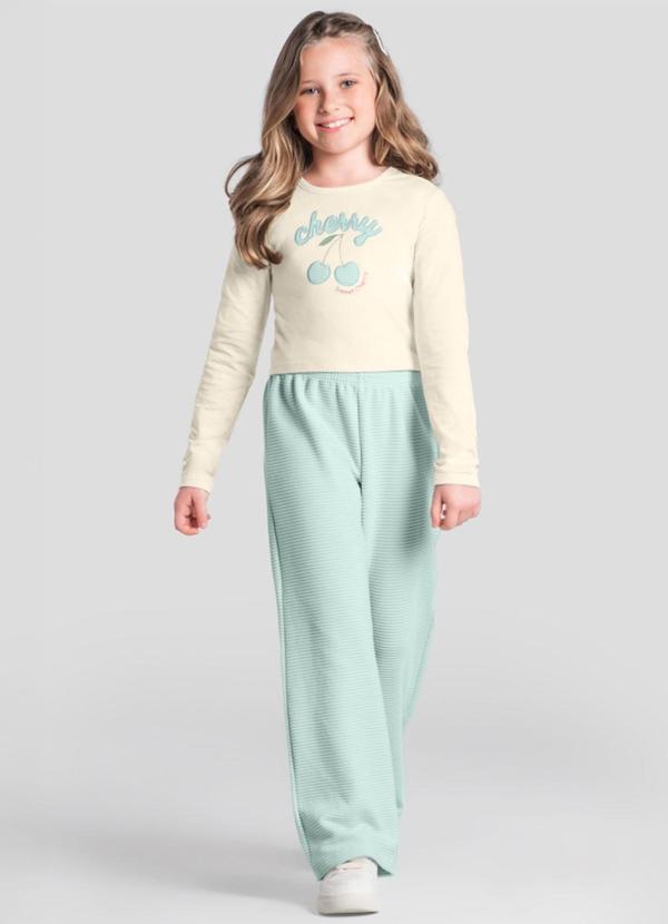 Conjunto Infantil Menina de Cereja Natural