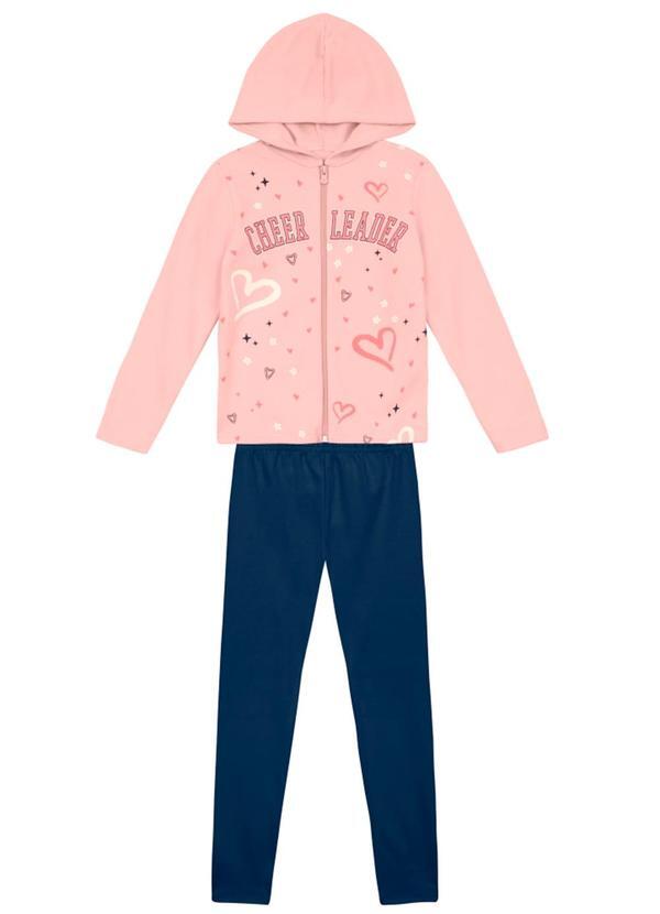 Conjunto Infantil Menina de Corações Rosa