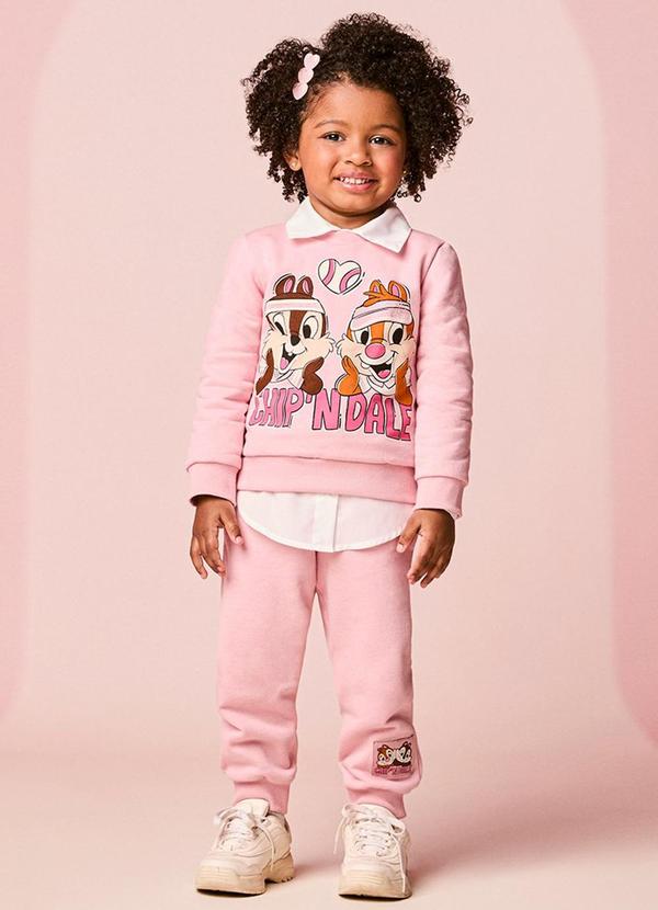 Conjunto Infantil Menina de Moletom do Tico e Teco