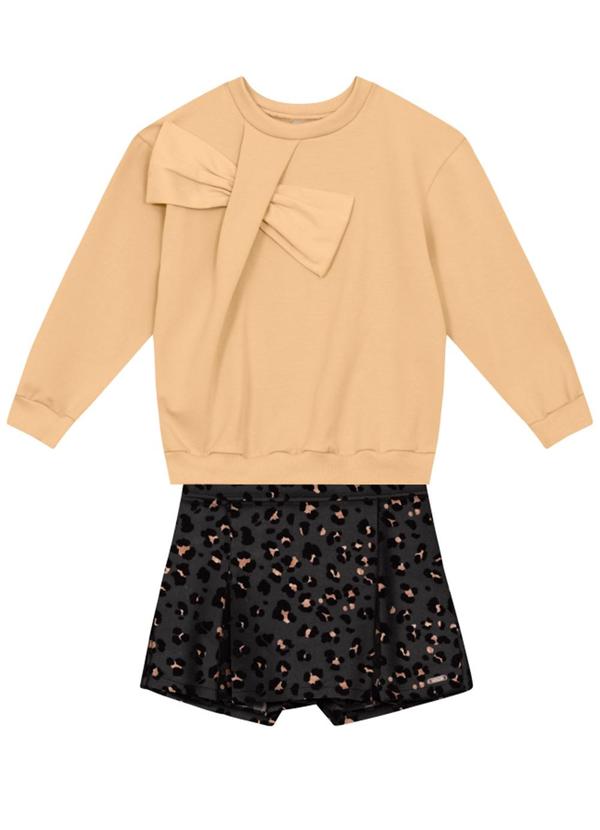 Conjunto Infantil Menina de Oncinha Bege