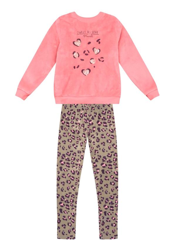 Conjunto Infantil Menina de Oncinha Rosa
