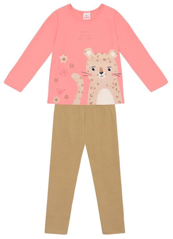 Conjunto Infantil Menina de Oncinha Rosa