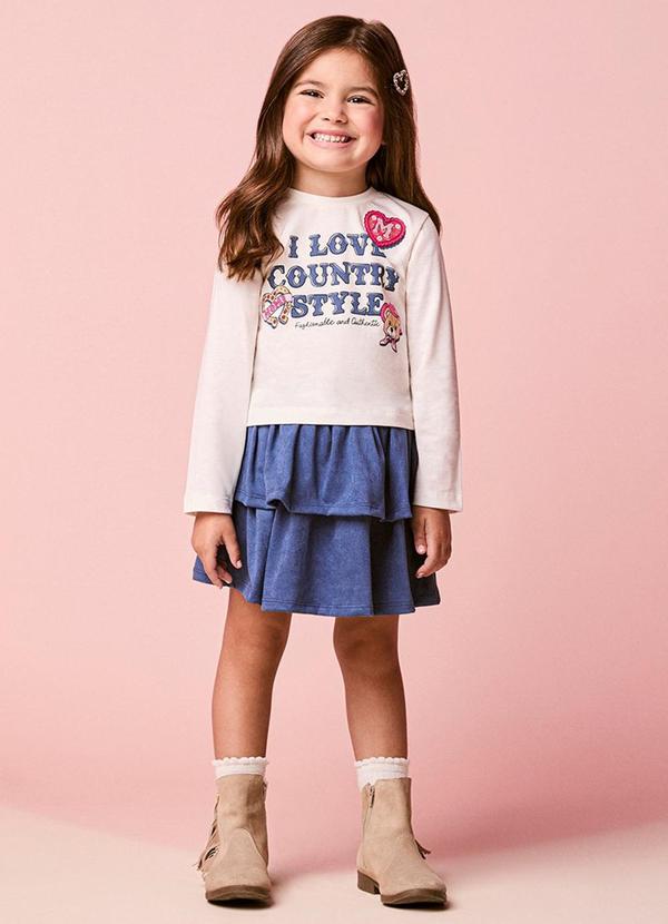 Conjunto Infantil Menina de Ursinha com Babados