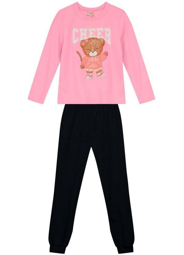 Vista 2 Conjunto Infantil Menina de UrsinhoRosa Brandili Brandili