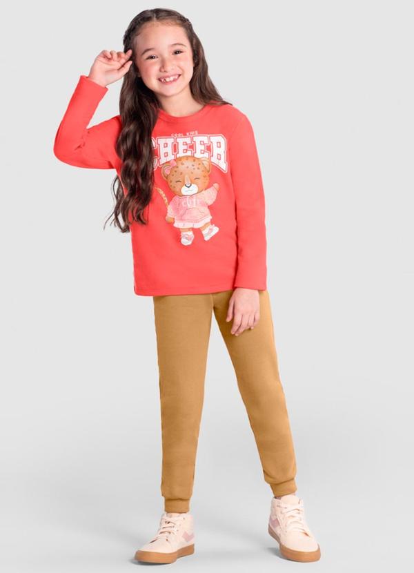 Vista 2 Conjunto Infantil Menina de UrsinhoVermelho Brandili Brandili