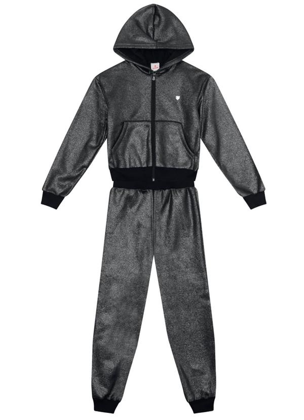 Conjunto Infantil Menina em Moletom Preto