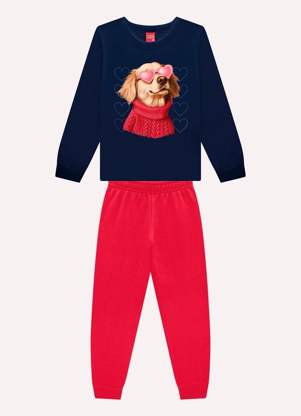 Conjunto Infantil Menina Estampa Azul