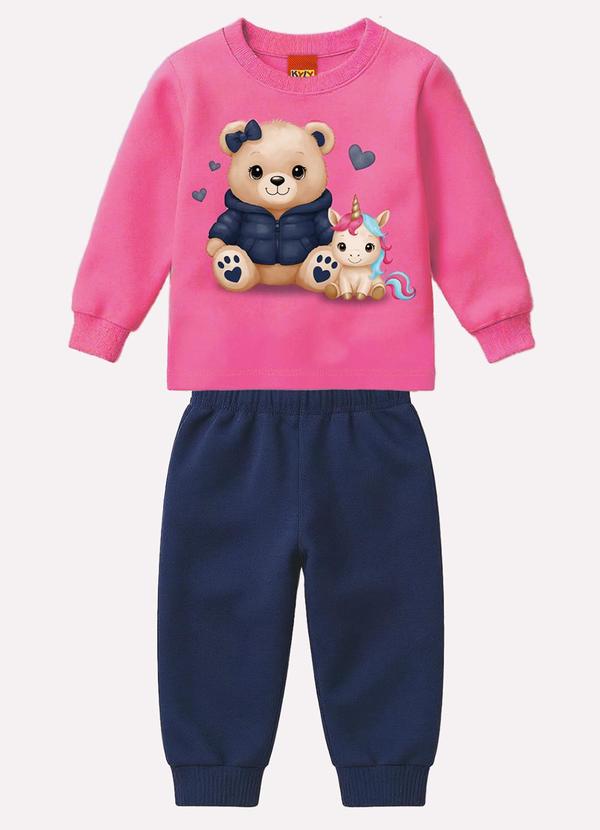Conjunto Infantil Menina Estampa Rosa