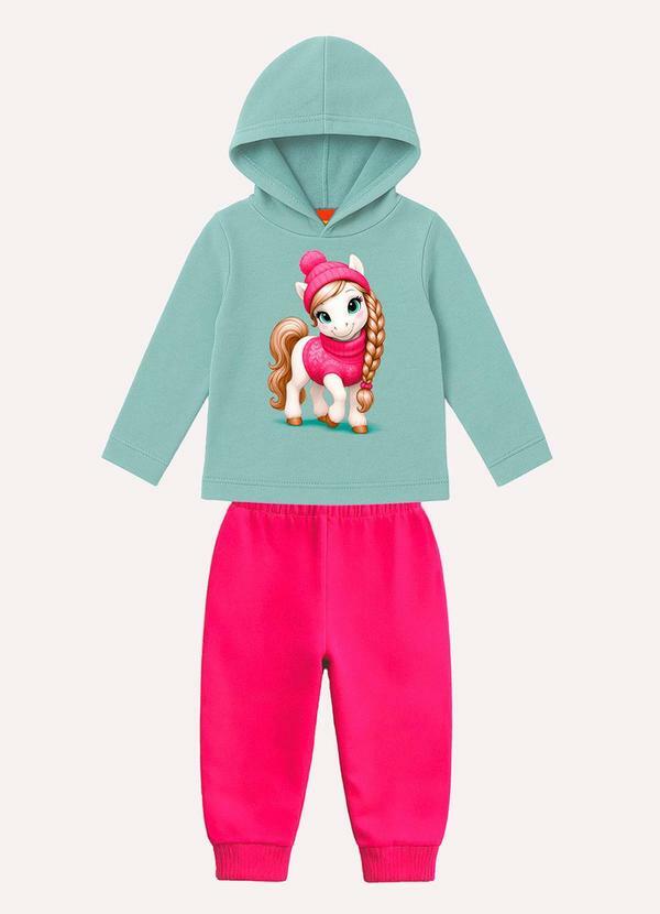 Conjunto Infantil Menina Estampa Verde