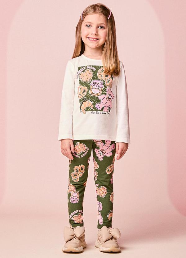 Conjunto Infantil Menina Estampado de Sweet Bear