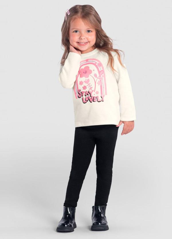 Conjunto Infantil Menina Florido Azul