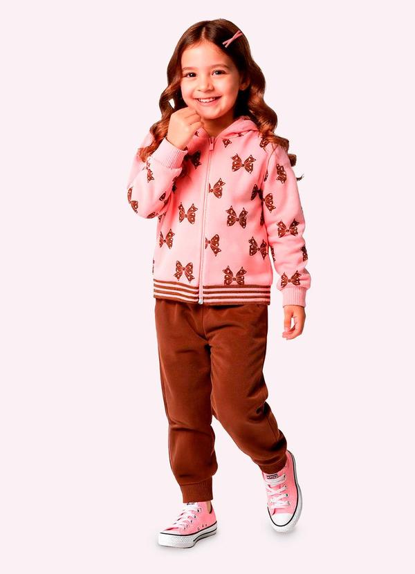 Conjunto Infantil Menina Laços Rosa
