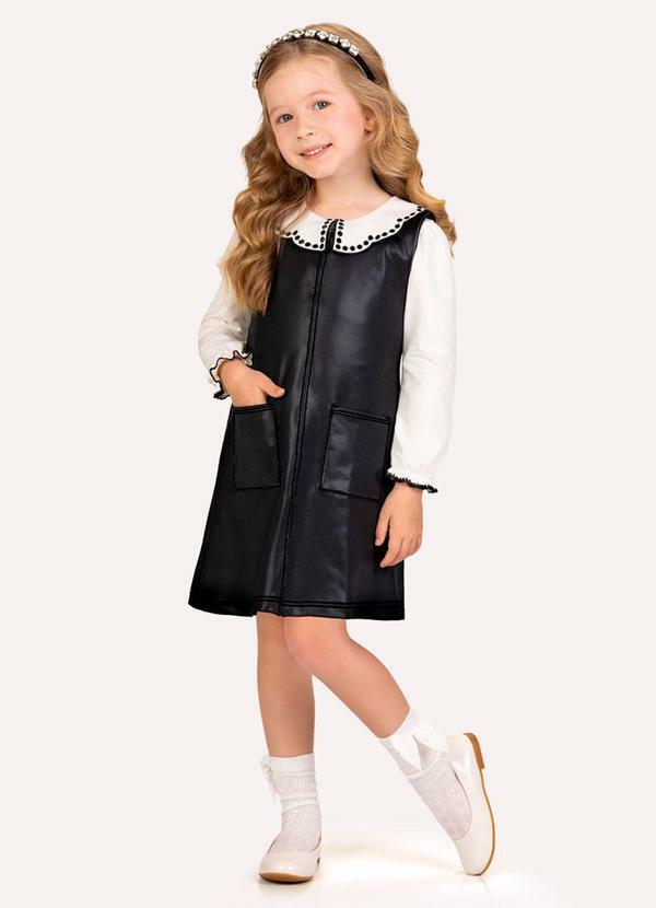 Conjunto Infantil Menina Preto Branco