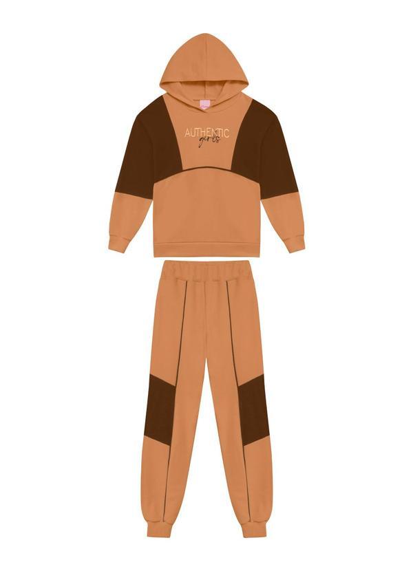 Conjunto Infantil Moletom Bege