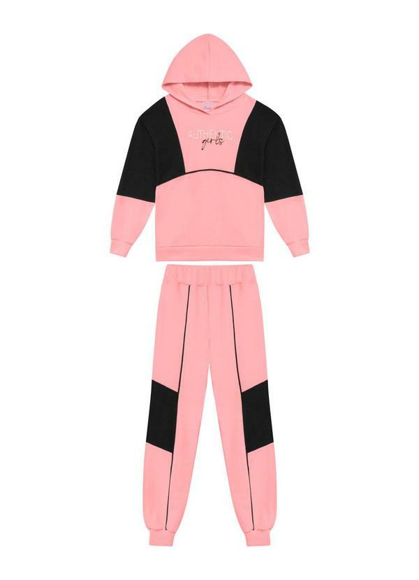 Conjunto Infantil Moletom Rosa