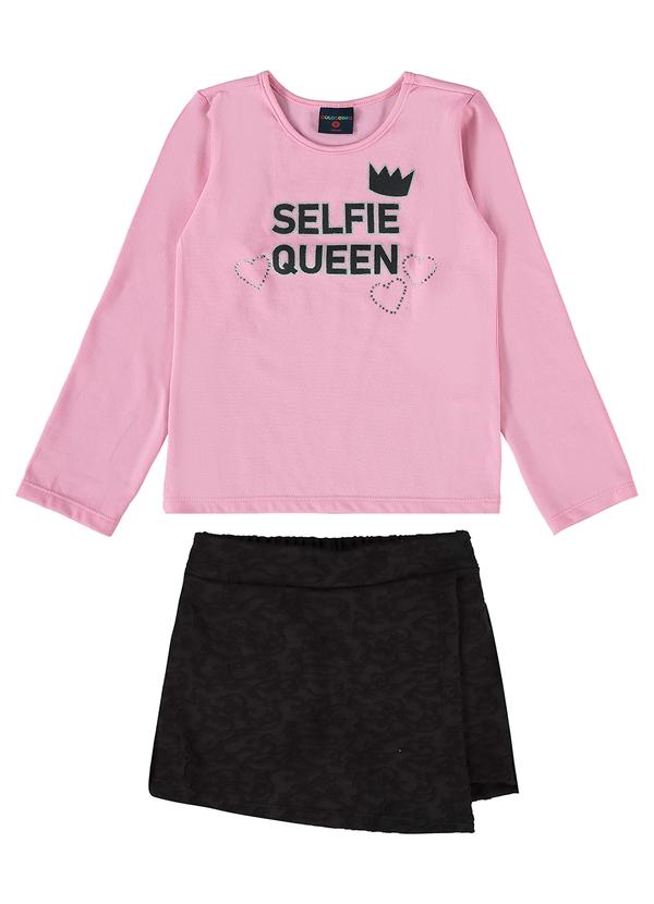 Vista 2 Conjunto Infantil para Menina com Rosa GULOSEIMA GULOSEIMA