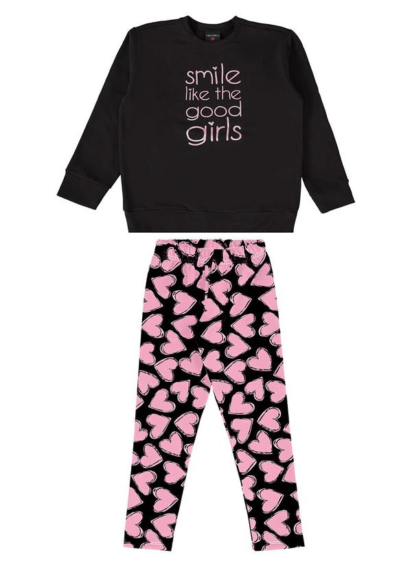 Vista 2 Conjunto Infantil para Menina Preto GULOSEIMA GULOSEIMA