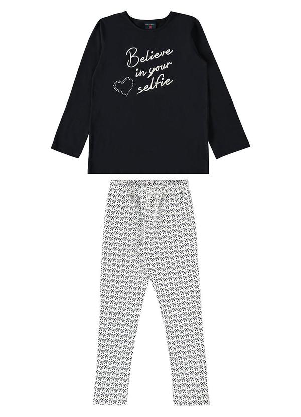 Vista 2 Conjunto Infantil para Menina Preto GULOSEIMA GULOSEIMA
