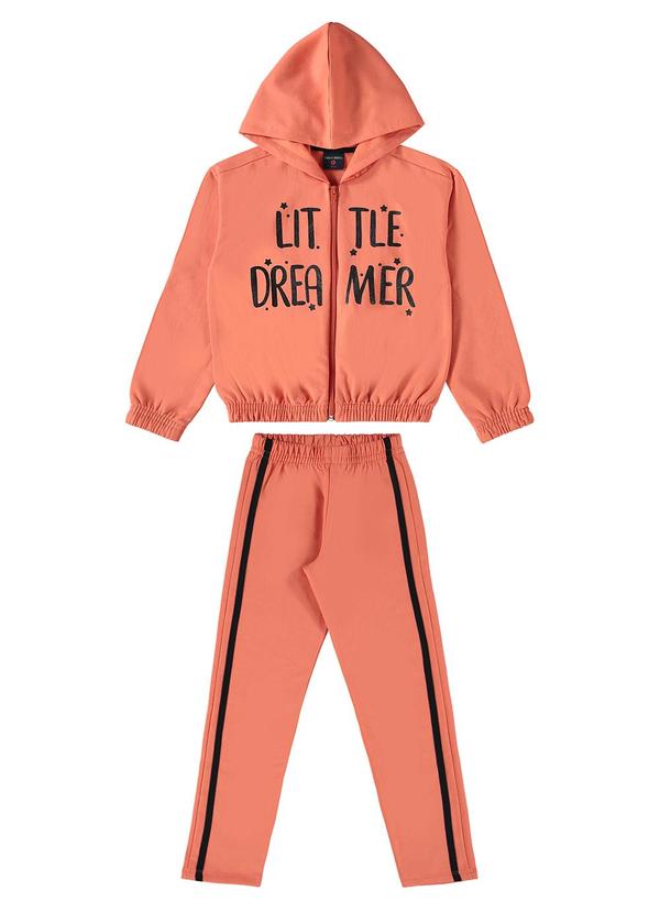 Vista 2 Conjunto Infantil Peluciado Laranja GULOSEIMA GULOSEIMA