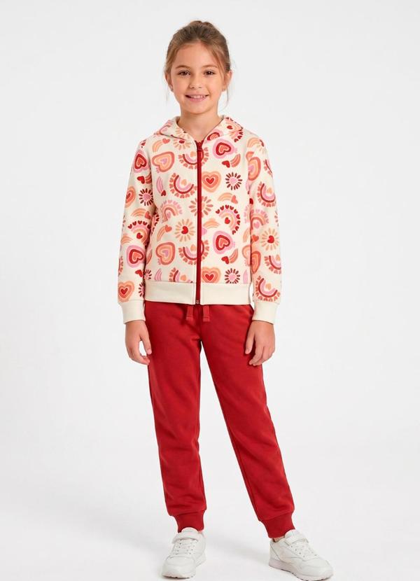 Conjunto Inverno Iaia Corações Off White