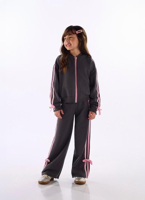 Conjunto Jaqueta Calça Moletom Cinza