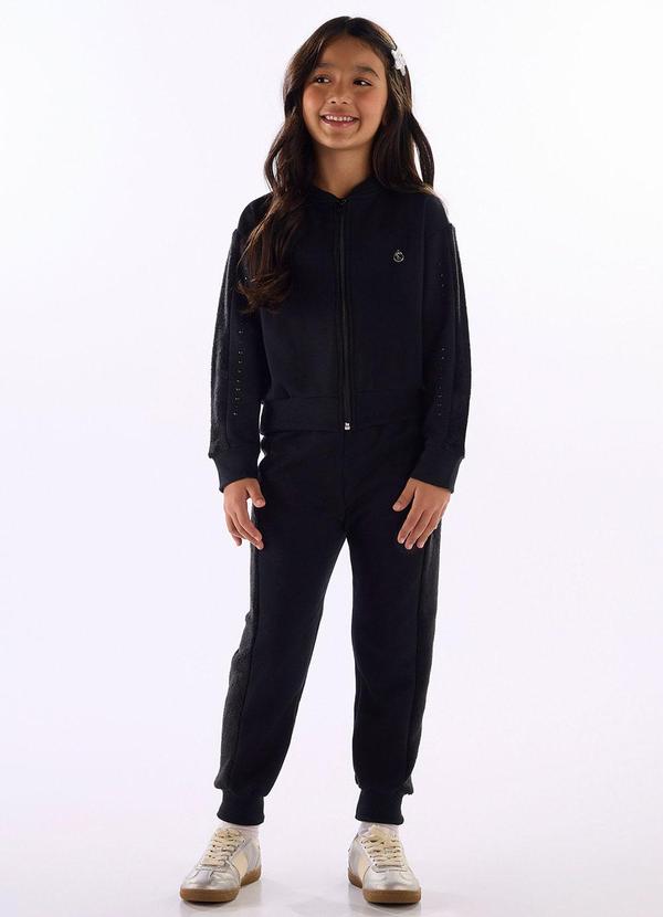 Conjunto Jaqueta Calça Moletom Preto