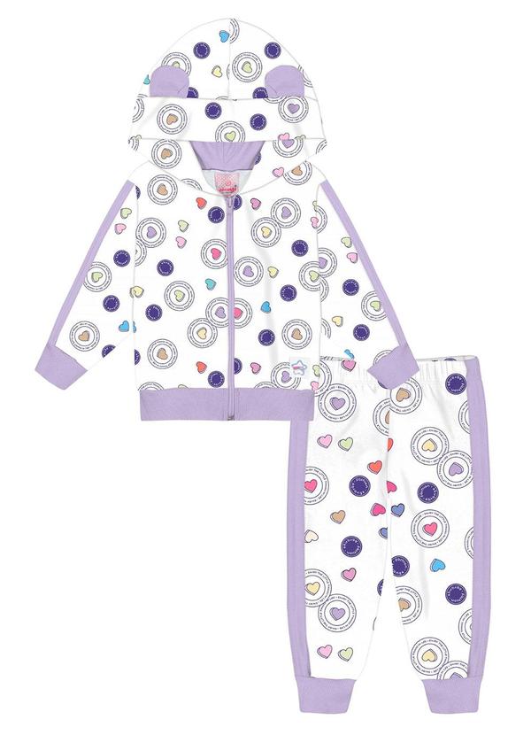 Conjunto Jaqueta e Calça Baby Bege