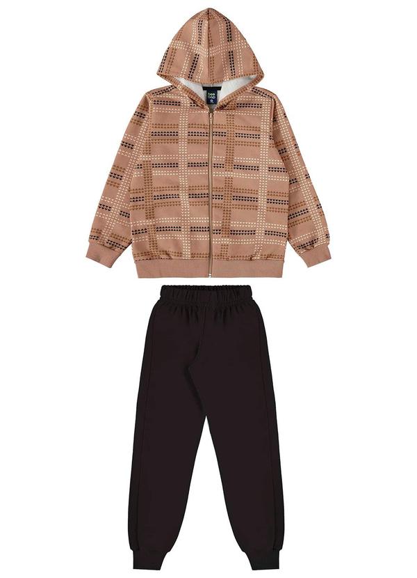 Conjunto Jaqueta e Calça Marrom