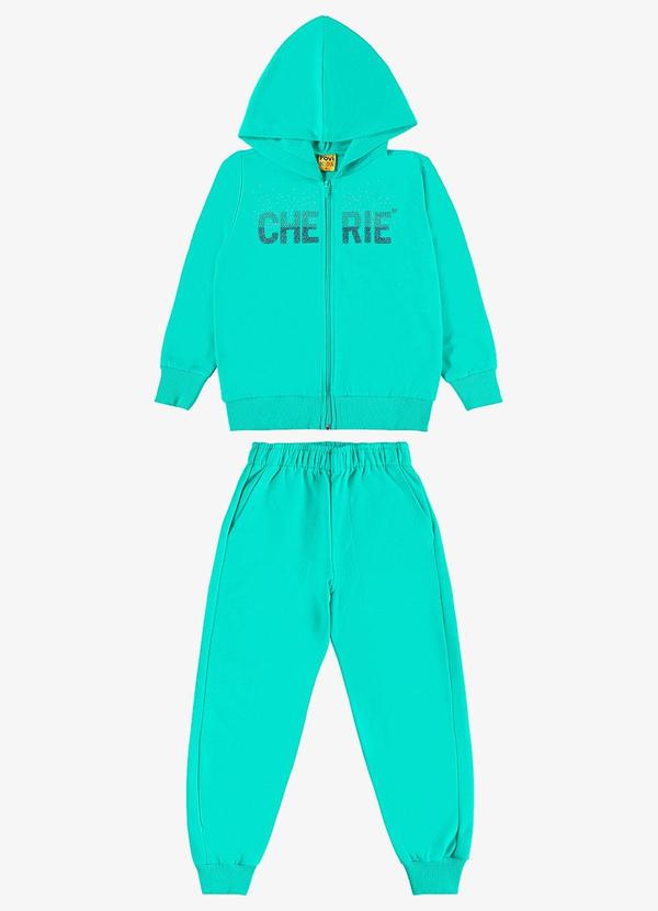 Conjunto Jaqueta e Calça Moletom Verde