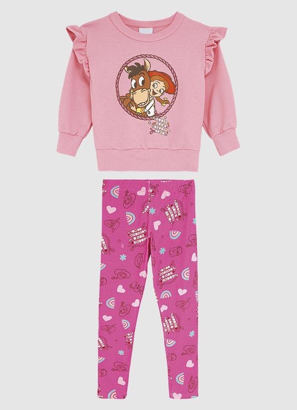 Conjunto Jessie® em Moletinho Rosa