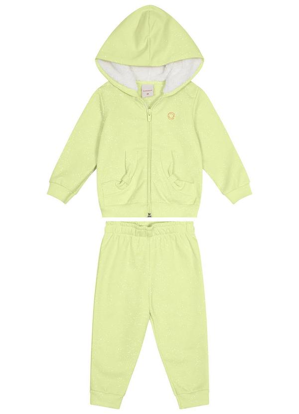 Conjunto Jogger em Moletom Menina Verde