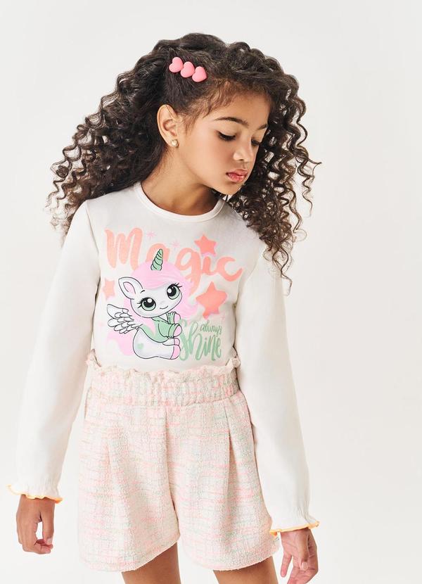 Conjunto Longo Infantil Menina Unicórnio Verde