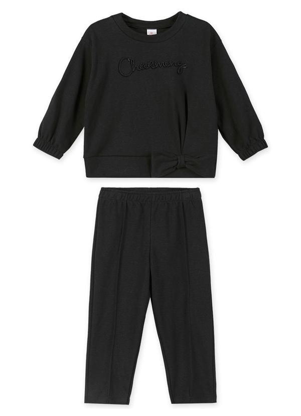 Conjunto Longo Infantil Preto
