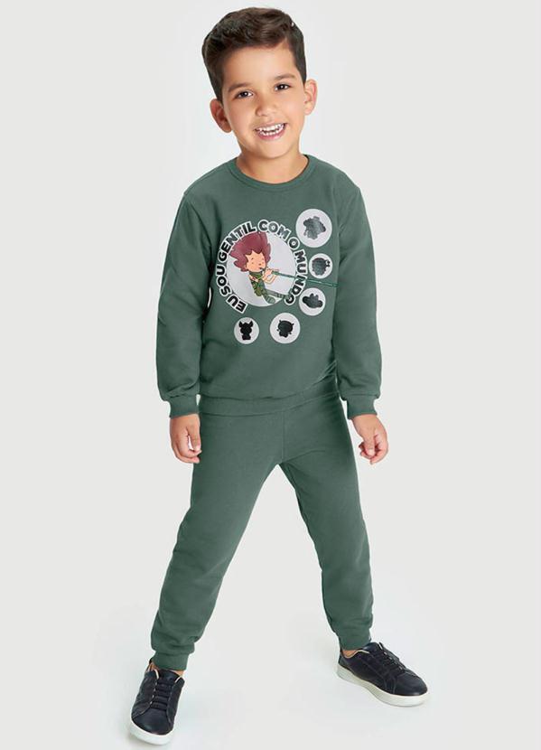 Conjunto Longo Infantil Unissex Verde