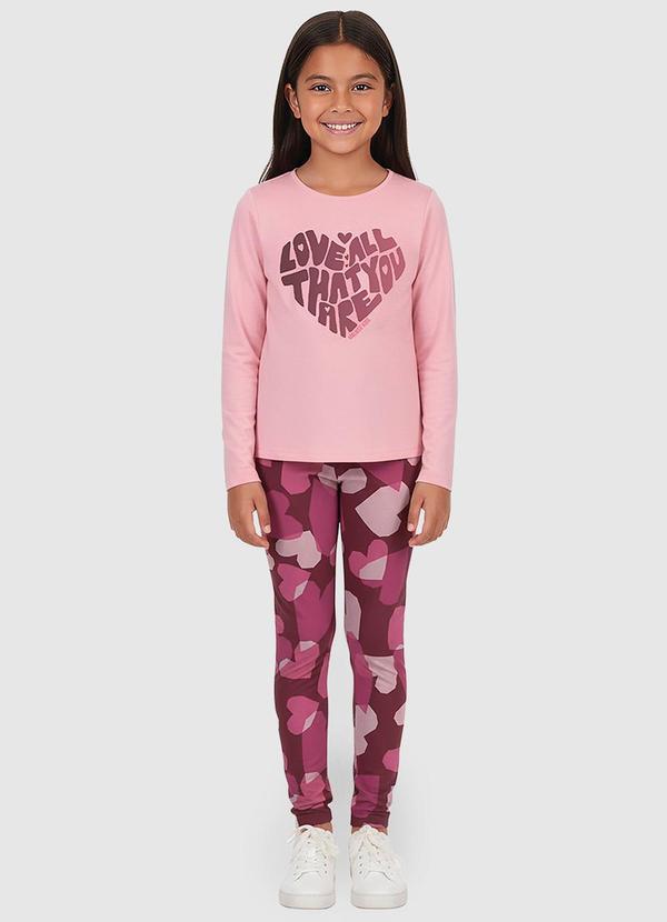 Conjunto Love All Rosa Claro