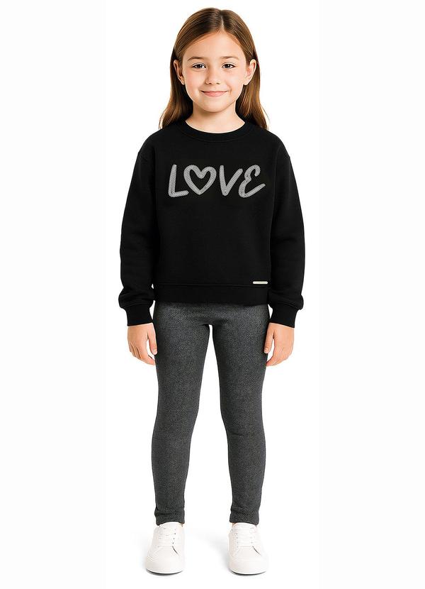 Conjunto Love com Bordado Preto
