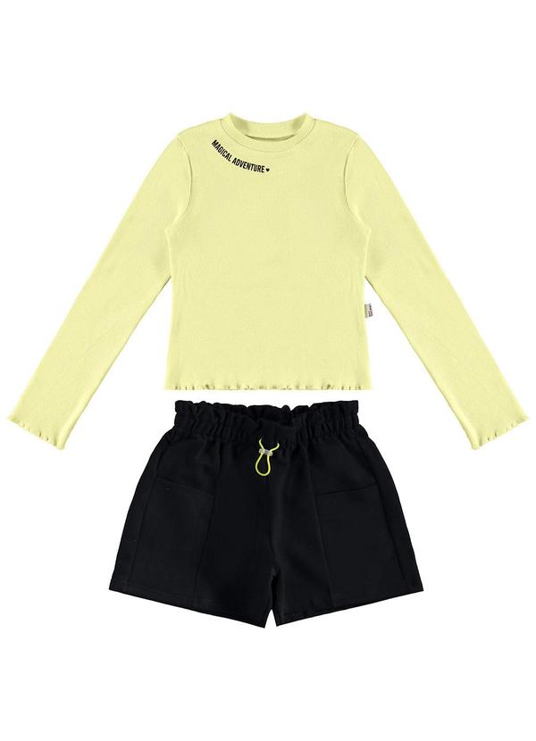 Vista 2 Conjunto Magical Adventure Clochard Amarelo Malwee Kids Malwee Kids