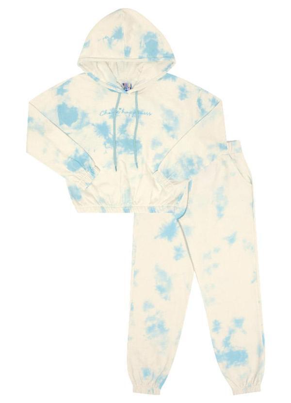 Conjunto Manga Longa Menina Branco